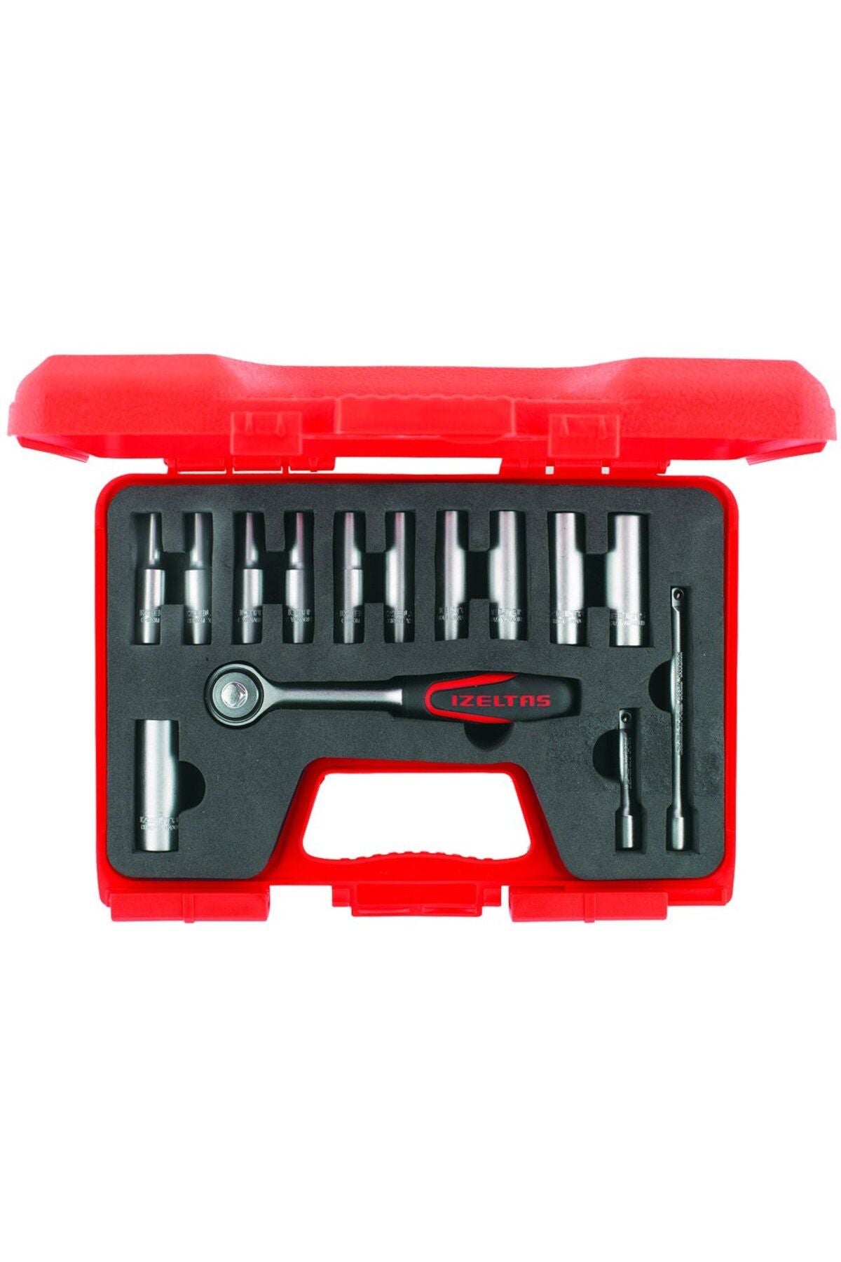 İzeltaş 1107 Derin Lokma Anahtar Takımı 1/4'' 14 Parça