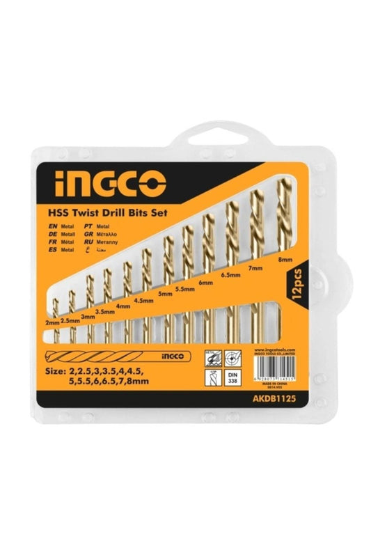 Ingco Akdb1125 Hss Matkap Ucu Seti 12 Pcs