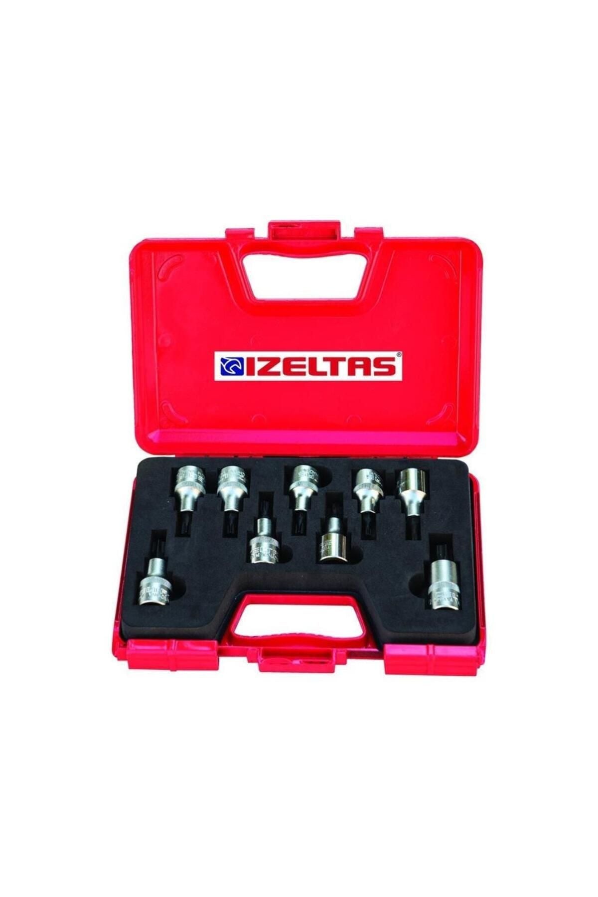 İzeltaş 1113 00 6009 1/2'' Lokmalı Torx Uç Takımı 9 Parça