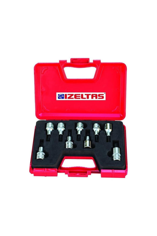 İzeltaş 1113 00 6009 1/2'' Lokmalı Torx Uç Takımı 9 Parça