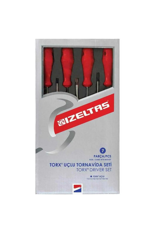 İzeltaş 7 Parça Torx Uçlu Tornavida Takımı e-toptanhirdavat.com