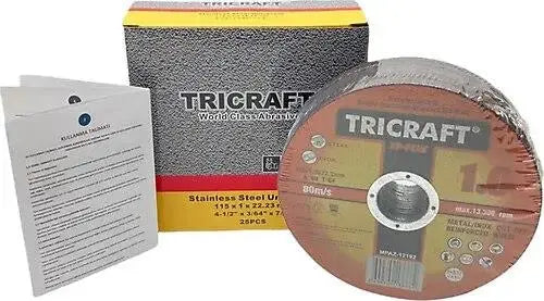 Tricraft inox 115mmx1mm Kesici Taş 600 adet e-toptanhirdavat.com