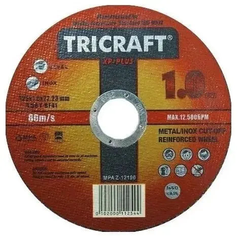 Tricraft inox 115mmx1mm Kesici Taş 600 adet e-toptanhirdavat.com