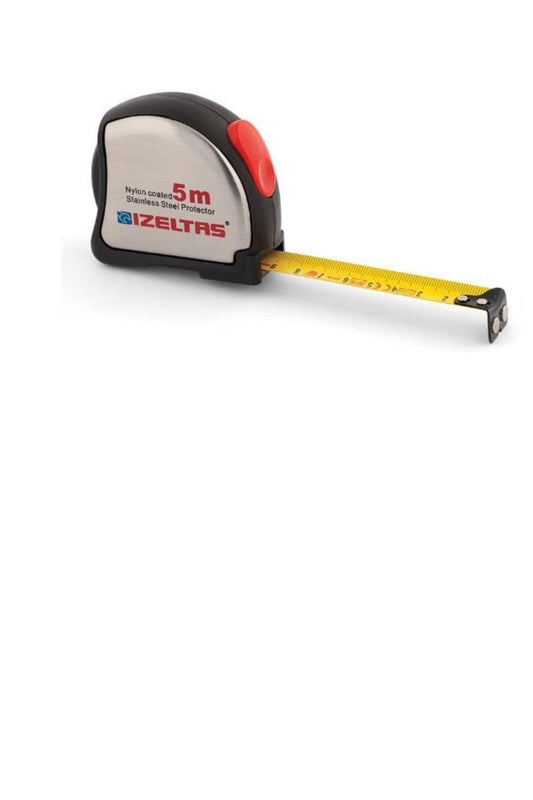 İzeltaş 0588150015 Şerit Metre Krom 5 M E-Toptan Hırdavat