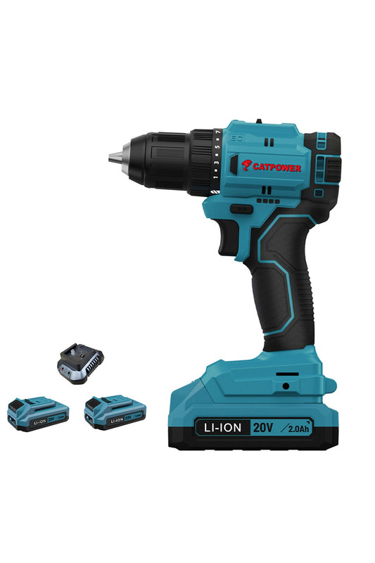 Catpower 4213 Li-ion Çift Akülü Darbeli Vidalama 20V 2 Ah E-Toptan Hırdavat