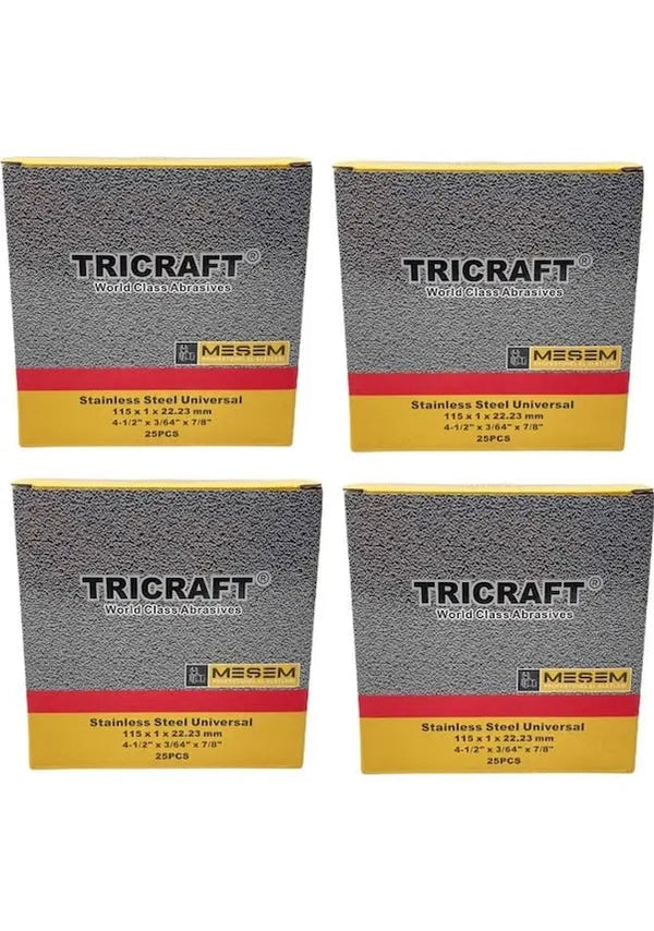 Tricraft İnox 115mmx1mm Kesici Taş 100 Adet - Tricraft ürün görseli