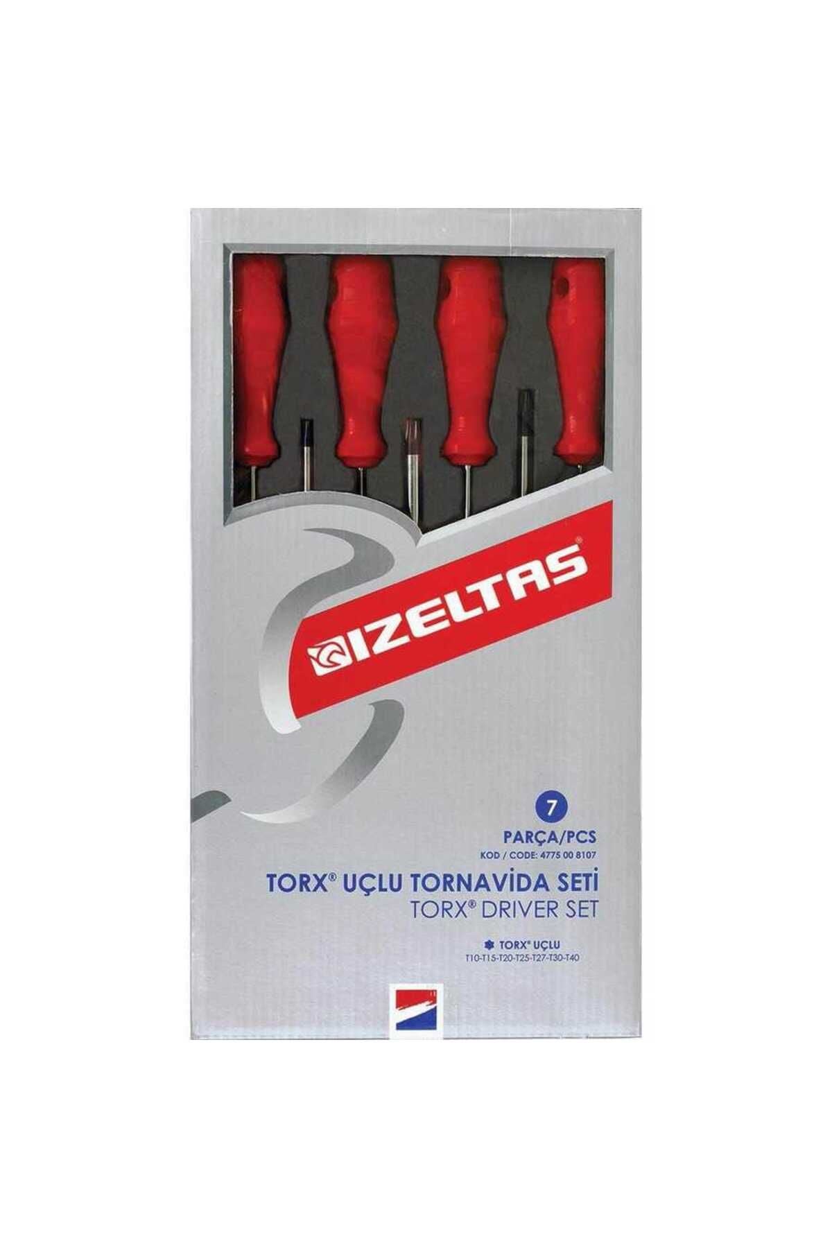 İzeltaş 7 Parça Torx Uçlu Tornavida Takımı