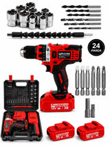 KIMMEER Plus 12V Şarjlı Matkap Seti - 2 Akülü, Şarj Cihazlı, 24 Parça - KIMMEER ürün görseli